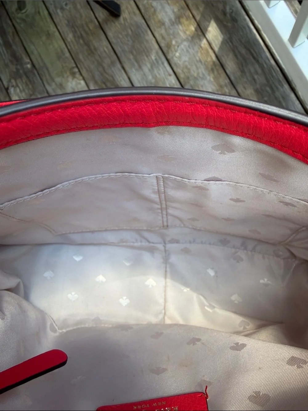 kate spade Red Leather Crossbody Bag